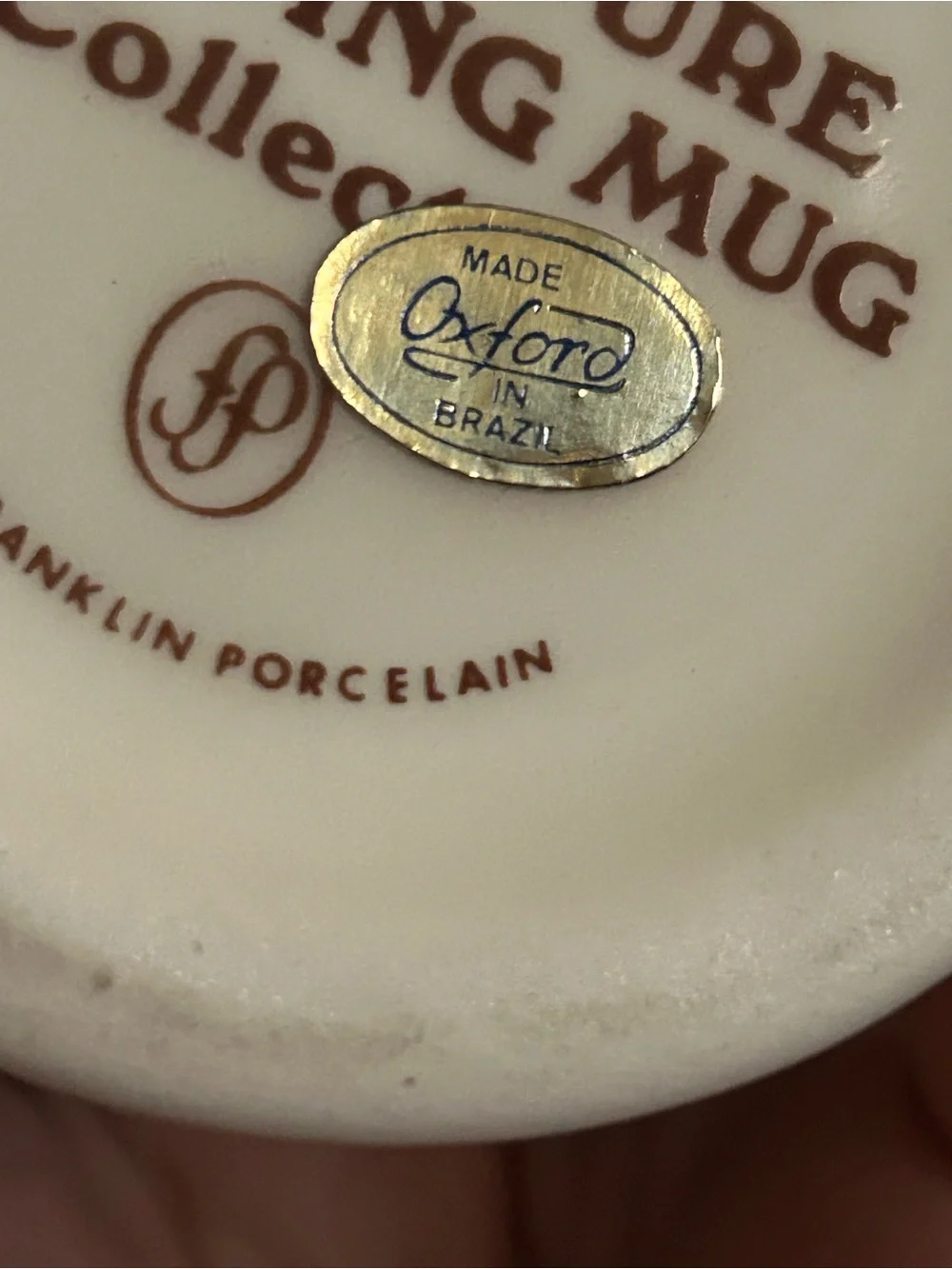 4pc set Miniature shaving mugs collection from 1982 Franklin Porcelain